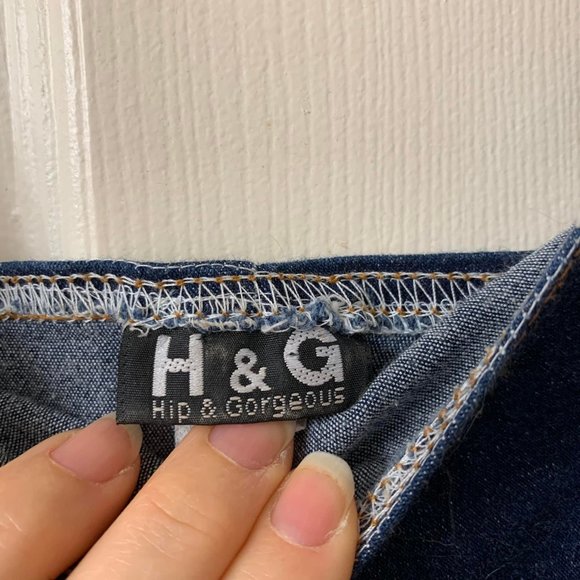 🌷3 for$25🌷H&G Hip & Gorgeous, US 14-16 (Girl) Dark Blue Denim Tank Dress - Picture 6 of 6